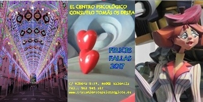 Falllas 2017. Fallas 15.03.2017. Centro Psicológico Consuelo Tomás - Psicólogos Valencia - Tratamientos psicológicos para depresión, ansiedad, problemas de pareja...