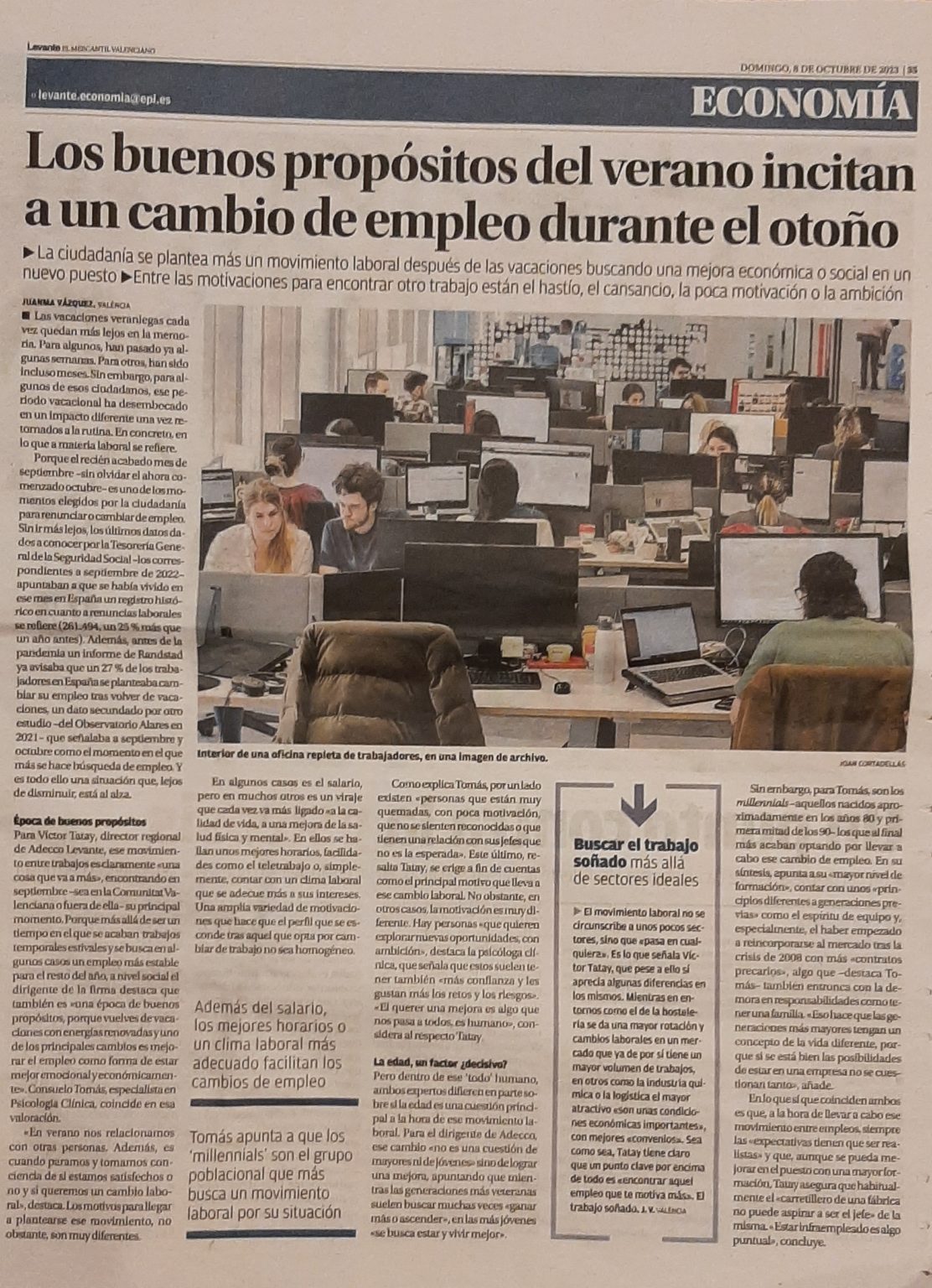 Cambio de trabajo. Factores que influtyen